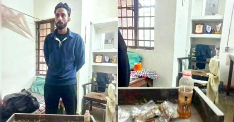 জাবিতে গাঁজা সেবনকালে ইবির নেপালি শিক্ষার্থী আটক